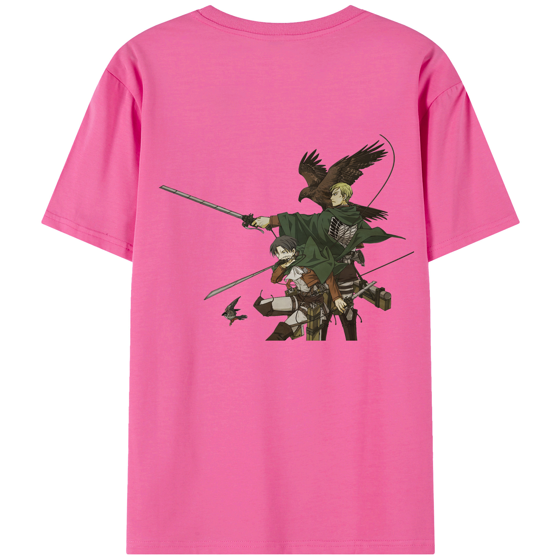 （画像用） 進撃の巨人 Attack on Titan レディース半袖Tシャツ(バックプリント)